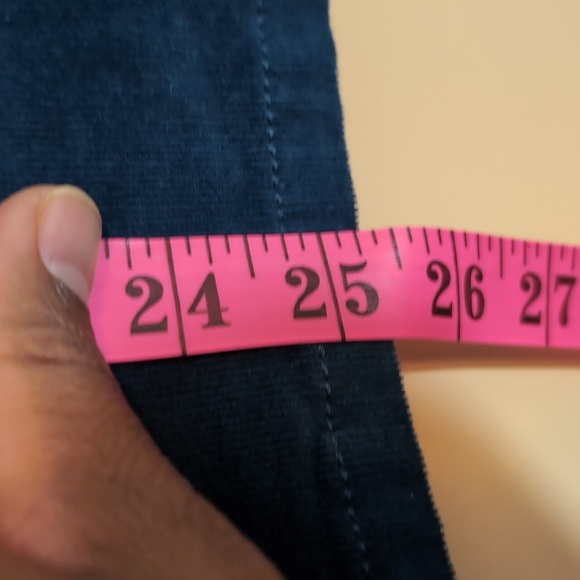 Joe Fresh| NWT Blue Corduroy Mini Skirt Front Slit With Side and Back Pockets - Picture 9 of 16